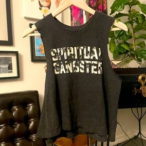 NWOT•SPIRITUAL GANGSTER iconic muscle crop top